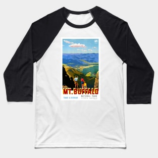 Vintage Travel Poster Mt. Buffalo National Park Australia Baseball T-Shirt